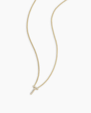 14K Diamond Alphabet Necklace