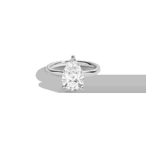 3Ct Pear Lab Grown Diamond Solitaire Ring NikNenz™ Premium Gold & Diamonds