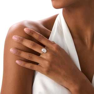 2.00 Ctw Oval Lab Diamond 14K Gold Solitaire Engagement Ring
