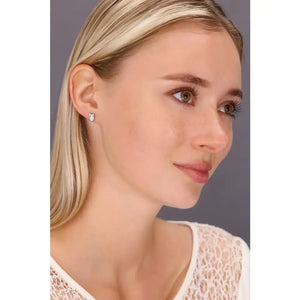 Charming CZ Owl Stud Earrings in Premium Sterling Silver.