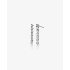 Chic Mini Tennis Drop Earrings for a Touch of Elegance.