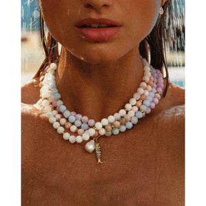 Chic Pink Paloma Necklace: Elevate Your Style with Elegance.