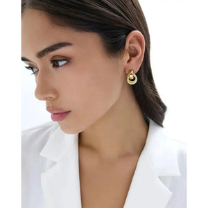 Chic Rope Door Knocker Earrings for a Stylish Touch.