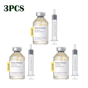 Collagen Ampoule Essence Liquid Set - Needle Type Firming anti Wrinkle Line Sculpture Skin Care Moisturizing Repair Serum
