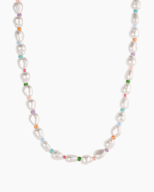 Pearl Rainbow Cove Necklace NikNenz™ Premium Gold & Diamonds