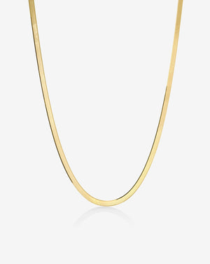 Stunning Herringbone Chain Necklace for Effortless Elegance.