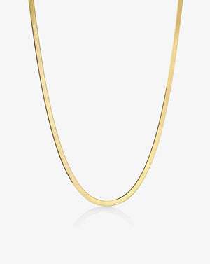 Stunning Herringbone Chain Necklace for Effortless Elegance.