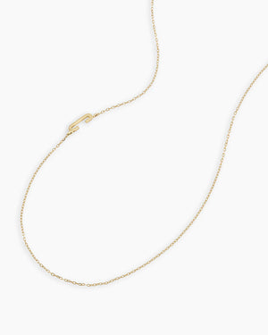 14K Gold Alphabet Necklace NikNenz™ Premium Gold & Diamonds