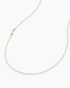 14K Gold Alphabet Necklace NikNenz™ Premium Gold & Diamonds