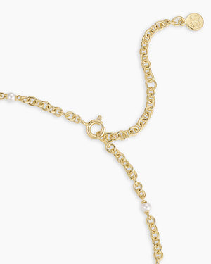 Finley Pearl Dot Necklace NikNenz™ Premium Gold & Diamonds