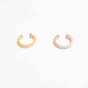 Ear Cuff Earring Cubic Zirconia Diamond Cuff in Gold Rose or Silver