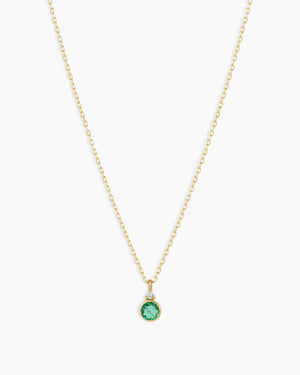 14K Gold Birthstone Necklace