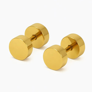 Faux Plug Surgical Steel Stud Earrings Illusion Gauge, 4 Colors