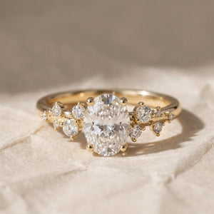 Travel Ring Oval Cut IGI Certified Lab Grown Diamond Engagement Ring, 3.00 CT Solitaire Diamond Ring, 14K Solid Gold, Anniversary Ring Gift