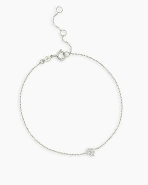 14K Diamond Pavé Alphabet Bracelet