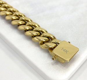 14K Gold Filled 14Mm Miami Cuban Link Chain Necklace, Chunky Unisex Jewelry