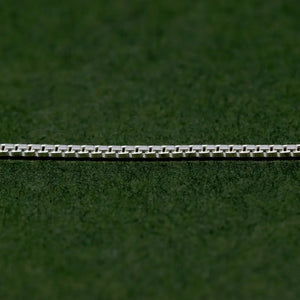 Dainty 0.9mm Sterling Silver Box Chain Bracelet for Women - Elegant and Versatile Jewelry Piece.