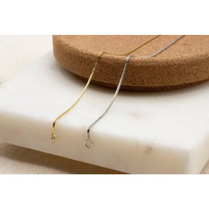 Dainty 10K Solid Gold Box Chain Bracelet - Perfect for Stacking & Everyday Wear.