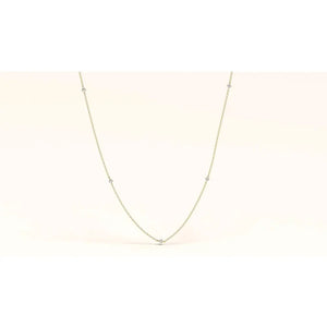 Dainty 14K Gold Diamond Solitaire Necklace – Minimalist Fine Jewelry for Women.