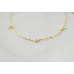 Dainty 925 Sterling Silver Heart Bracelet - Perfect Gift for Her.