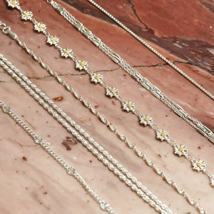 Daisy Chain Bracelet Sterling Silver