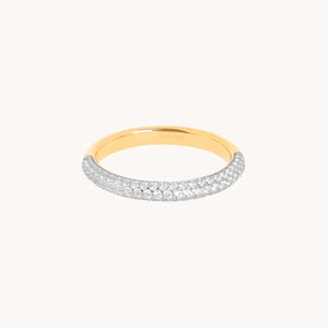 Radiant Gold Pavé Essential Band Ring.