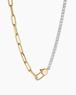 Florence Tennis Chain Necklace NikNenz™ Premium Gold & Diamonds