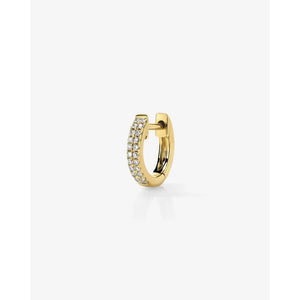 Delicate Double Row Huggie Earrings.
