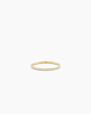 14K Diamond Bar Eternity Ring