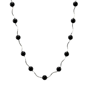 Unique Onyx Stone Set, 18 Inch Necklace 7.5 Inch Bracelet and Earrings in Sterling Silver