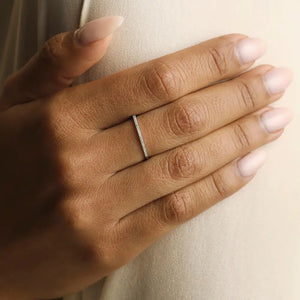Diamond Eternity Ring in Solid White Gold