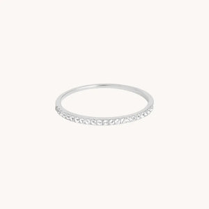 Diamond Eternity Ring in Solid White Gold