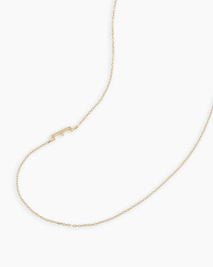 14K Gold Alphabet Necklace NikNenz™ Premium Gold & Diamonds