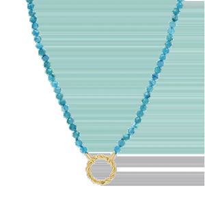 Blue Apatite Connector Necklace