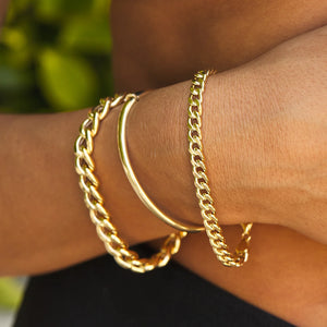 14K Miami Cuban Link Chain Bracelet 5.5Mm