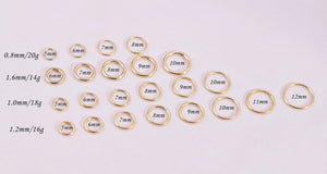 14K Solid Gold Clicker Hoop Earring - Stylish Hinged Cartilage, Helix, Tragus, and Nose Ring.
