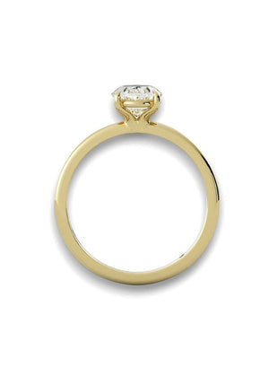 2Ct Oval Cut Moissanite Solitaire Ring, Oval Cut Moissanite Engagement Ring, 14K Solid Gold Ring, Anniversary Gift Ring, Bridal Ring,
