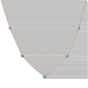 Graduating Genuine Turquoise Necklace