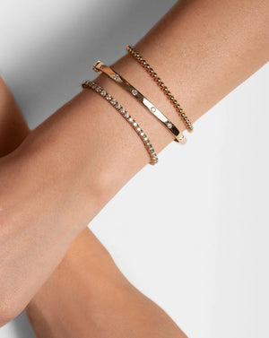 Exquisite Inlay Diamond Bangle – Dazzle with Elegance!.
