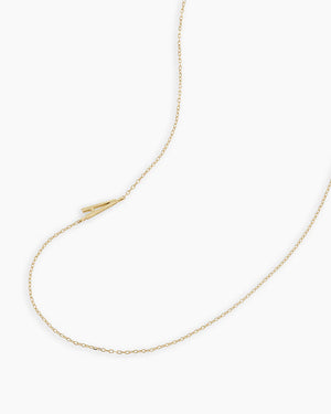 14K Gold Alphabet Necklace NikNenz™ Premium Gold & Diamonds