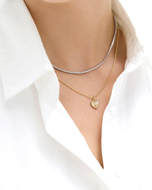 Stunning Fluted Heart Diamond Pendant - Elegance Redefined.