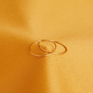 Thin Stackable Ring NikNenz™ Premium Gold & Diamonds