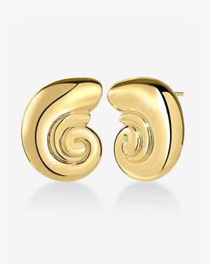 Elegant Nautilus Shell Earrings for a Coastal Chic Look.
