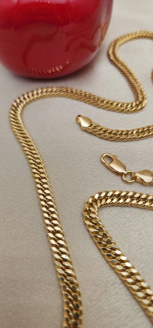 14K Gold Miami Cuban Link Chain - Handmade 5Mm Curb Chain