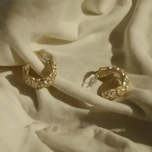 Elegant 14K Gold Twisted Hoop Earrings - Perfect Birthday & Bridesmaid Gift.