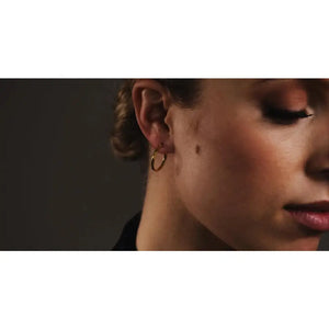 Elegant 14K Solid Gold Minimalist Lightweight Hoop Earrings – Perfect Gift for Her.