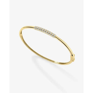 Elegant Diamond Bar Bangle - Timeless Luxury Accessory.