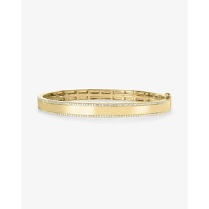 Elegant Diamond Border Bangle - Timeless Beauty for Every Occasion.