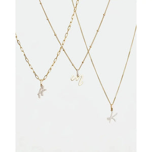Elegant Diamond Initial Pendant - Personalize Your Style!.