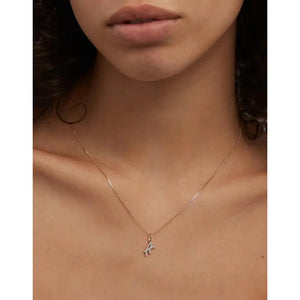 Elegant Diamond Initial Pendant - Personalize Your Style!.
